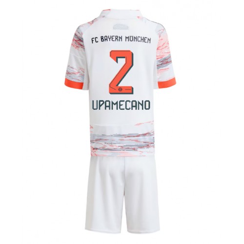 Bayern Munich Dayot Upamecano #2 Replica Away Stadium Kit for Kids 2025-26 Short Sleeve (+ pants) Bayern Munich Dayot Upamecano #2 Replica Away Stadium Kit for Kids 2025-26 Short Sleeve (+ pants)